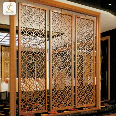 China Durable Decorative Rose Gold Stainless Steel Zhejiang Metal Screen Partition for sale