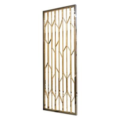 China Durable Decorative Outdoor Stainless Steel Rectangle Freestanding Metal Privacy Screen for sale