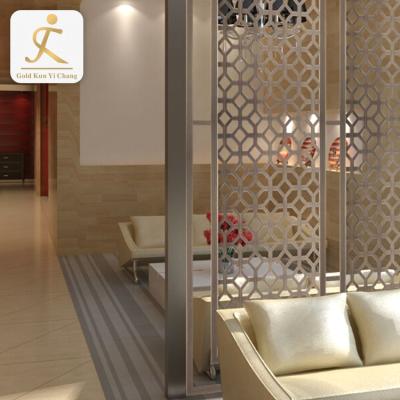 China Durable Custom Frame Restaurant Stainless Steel Room Divider Fancy Decorative Antique Commercial Room Dividers for sale