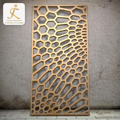 China Durable Chinese Style Net Design Sandblasted Single Wire Screen Panel Room Divider Stainless Steel Screen Room Dividers Partitions for sale