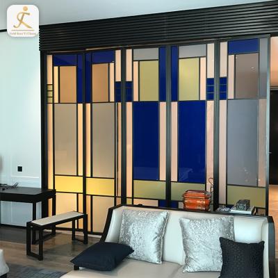 China Wear-resistance sus 304 316 stainless steel hotel patchwork blue metal wall decorated panel waterproof 316 fireproof decorative wall panel wall panels for sale