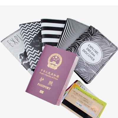 China Hot Eco - Friendly Printing Custom Luxury Digital PU Passport Card Holder Leather Cover for sale