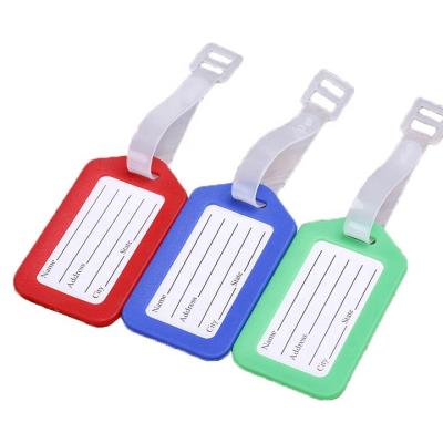 China Custom Brand 3D Factory Price ABS Logo Printed PVC Custom Tag Rubber Luggage Tags for sale