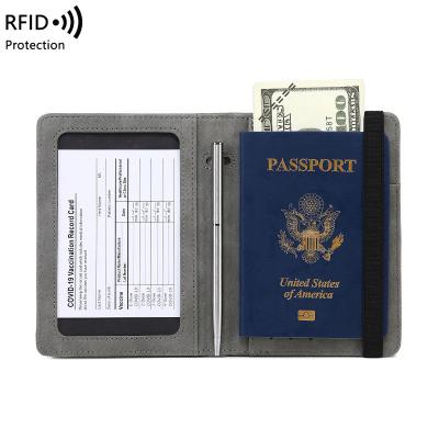 China Wholesale Multifunctional Luxury Custom Made RFID Passport PU Travel Card Passport Holder Leather Cover With Logo for sale