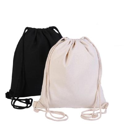 China Wholesale 100% Pocket Naisheng Factory 12oz Cotton Canvas Drawstring Bag Small Grocery Gift Shopping Bag Pouch for sale