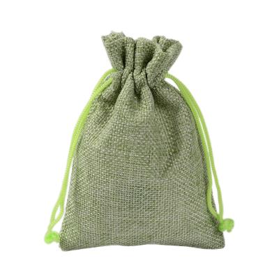 China Drawstring bag coffee bean sugar jute bag eco twine package pouch drawstring jewelry gift bags for sale