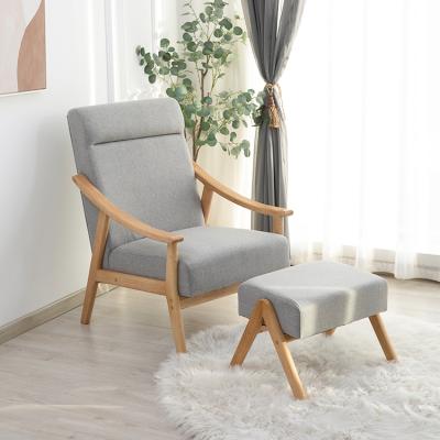 China New Design Adjustable Solid Armchair Living Room High Back Sofa Chair Solid Wood Leg (Others) Leisure Sofa Chair for sale