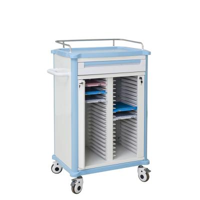 China Modern high quality IVY-C03 hospital medical record cart for sale