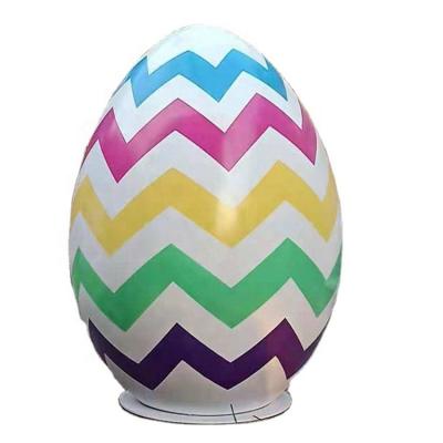 China Large Luxury Easter Holiday Custom Design Giant Fiberglass Easter Eggs Prop Egg For Easter for sale