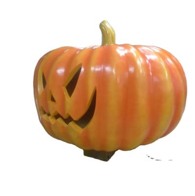 China Large Size Water Proof Fiberglass Halloween Pumpkin For Outdoor Decoration Halloween Decorations for sale