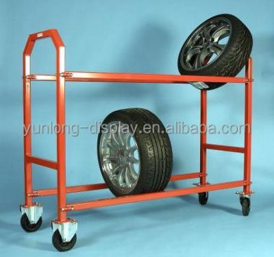 China Fashionable Shop Fittings 2015 Hot Selling Metal Tire Display Rack For Store for sale