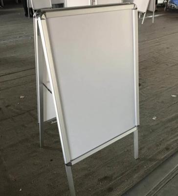 China PVC panel poster display stand one shape for sale