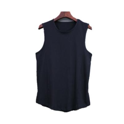 China QUICK DRY Mens Training Vest Custom 100% Cotton Fitness Tank Tops Gym Running Sleeveless Tee For Men for sale