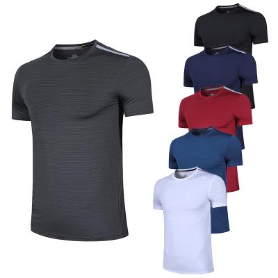 China Anti-Wrinkle USA Rank Active Casual Workout Shirt Men Gymwear Sport Quick Dry Running T-Shirt For Men for sale