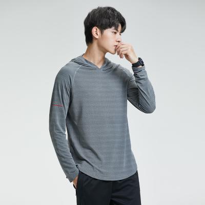 China Men's Sportswear Breathable Sweatshirt Fitness Hoodies Casual Wear Running Long Sleeve T-shirts for sale