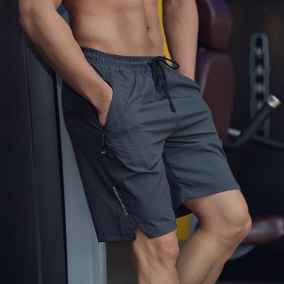 China Custom Anti-Wrinkle Fitness Sports Shorts Pants Polyester Spandex Mens Gym Sports Shorts for sale