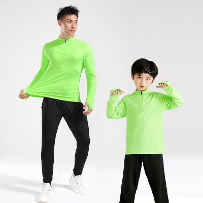 China New Breathable Quick Dry Comfortable Soccer Uniforms Men Soccer Training Singlet Sets Long Sleeve Sports Jacket Soccer Tracksuit for sale