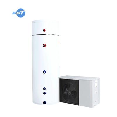 China Hotels SST 100l 200l air to water heat pump use stainless steel hot water tank for sale