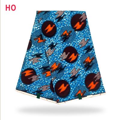 China Fashion Design African Ankara Same Viable High Quality 100% Cotton 6 Yards for sale