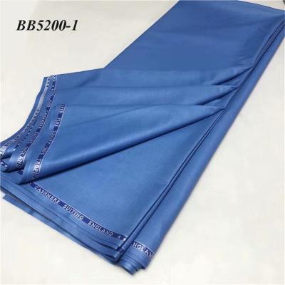 China High Quality Pure Bazin Men's Sustainable Beautiful African Sky Blue Design Cotton Clothing Fabric 5 Yards Per Piece for sale