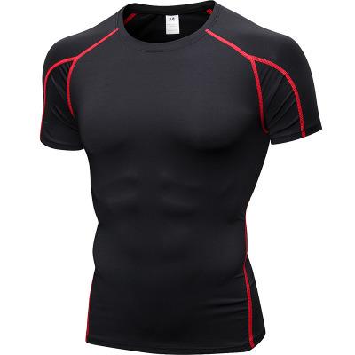 China LAMEDA Antibacterial Manufacturer OEM Sportswear T-shirts Gym Base Layer Cycling Mens Cycling Tops Fitness Wear for sale