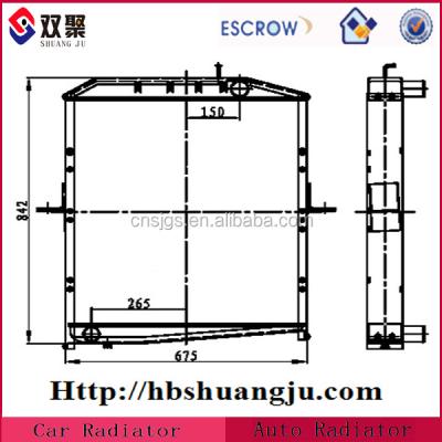 China 1301010-Q400 copper radiator for sale