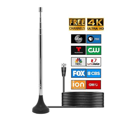 Chine Antenne de télévision numérique intérieure HDTV antenne DVB-T2antenne télescopique de télévision numérique support magnétique + tige étendue pour antenne de télévision à vendre