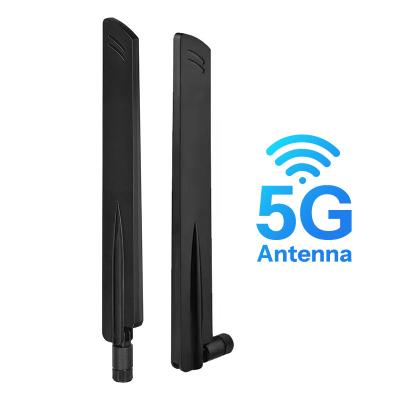 China High-gain 12dbi 5g antenna sma Bendable 600-6000Mhz transmit stable signals Omni 5G Antenna for Wireless Mobile Router Te koop