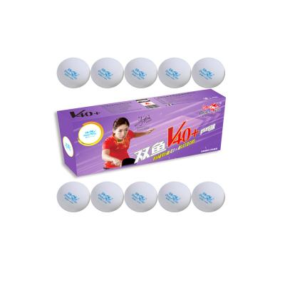 China Original double stitched ball fish no star 40mm Ping Pong Balls, new ABS materials table tennis balls with stitching for sale