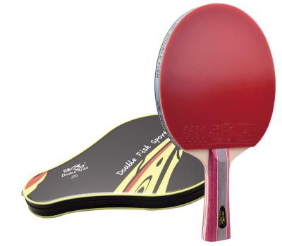 China Loop-drive fast attack in running rackets set, table tennis accessories poplar wood table tennis rackets with bag for sale