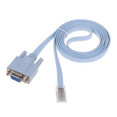 China Female Console 1.8m RS232 DB9 RS232 To RJ45 Network Console Cable For Cisco Router Switch for sale