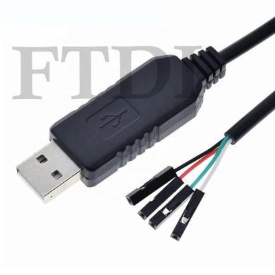 China FTDI Chipset for TTL Converter FTDI Chipset pi 232 5V 3.3V USB to Serial 4 PIN Dupont Uart TTL Converter Cable for raspberry pi for sale