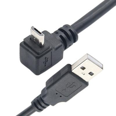 China 90 Degree Angle Connection CUSTOM 90 Degree UP DOWN LEFT RIGHT Angle B 5P Microphone To Micro USB Cable for sale