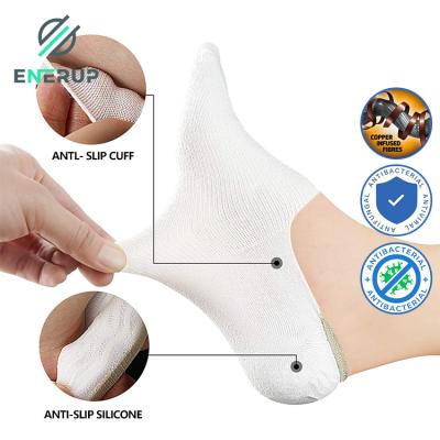 China Enerup Cotton NO--EXPOSURE QUICK DRY Custom Copper Socks Fashion Absorb Antibacterial Soft Quick Dry Mens Breathable Socks Sweat for sale