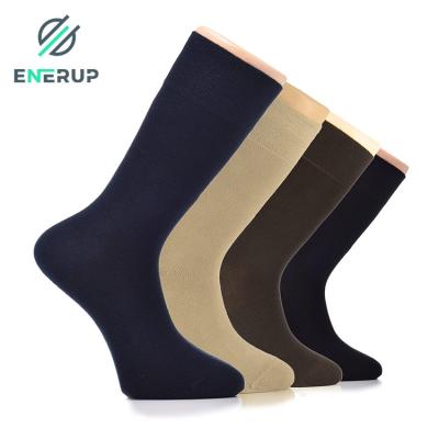 China Enerup Cotton Socks Custom Copper Mid Calf Socks QUICK DRY Elasticity Solid Soft Quick Dry Men's Breathable Socks Antibacterial for sale