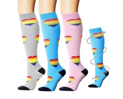 China Enerup Compression Socks Nurse Unisex Nylon Knee High Compression QUICK DRY Recycling Socks For Operation for sale