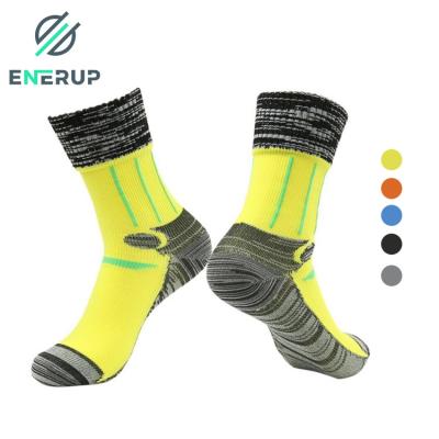 China Custom Logo Women Mens Long Sports Fashion Outdoor Rise Waterproof Breathable Socks QUICK DRY Enerup Calcetines Mujer for sale