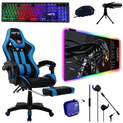 China XIIRD Led Computer Desk PC PC Rotating Furniture Racing Gaming Gamer Economic Chair for sale