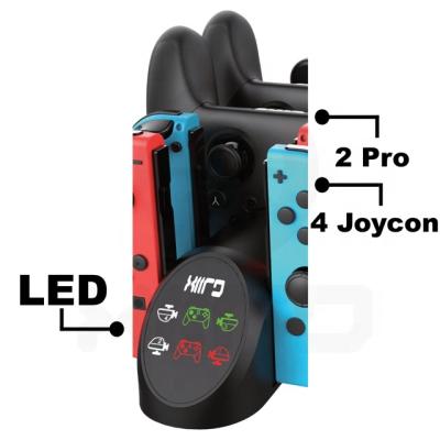 China 6 IN 1 High Performance Game Controller Charging Dock Charging Station Holder for Nintendo Switch Pokeball 6 IN 1 for sale