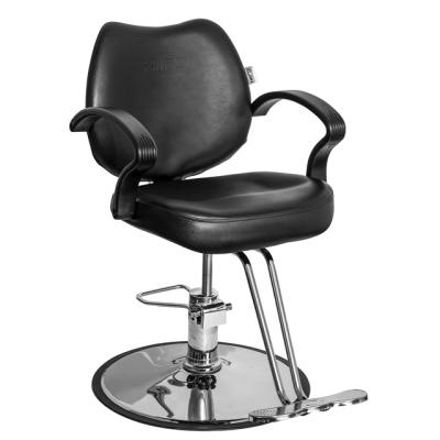 China Cheap Factory Price Durable Material Chair Beige Leather Barber Shop Beauty Chairs Styling Hairdresser for sale