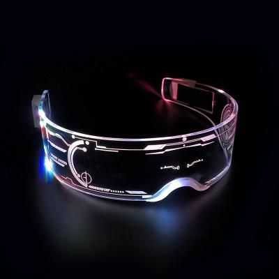 China LED Men Plastic Luminous Women Party Glass Night Vision Recycling Glasses for sale