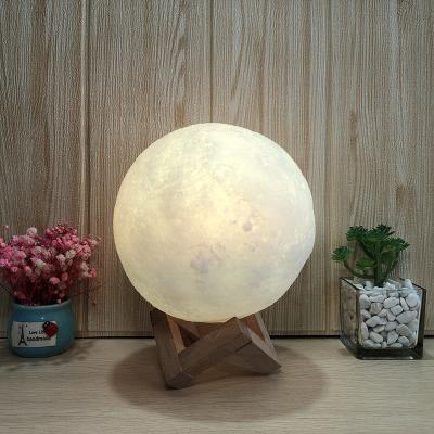 China Modern Goldmore Moon Lamp 3D Printing Touch Control Rechargeable Dimmable Moon Night Light for sale