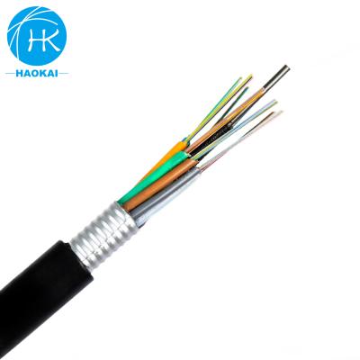 China Waterproof GYTA Outdoor Fiber Cable With Single Steel Wire Center Reinforcement for sale