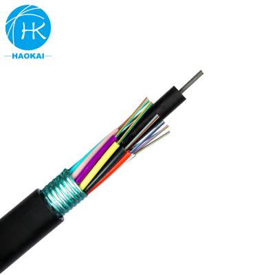 China Stranded GYTS Outdoor Fiber Cable With Single Steel Wire Center Reinforcement Waterproof for sale