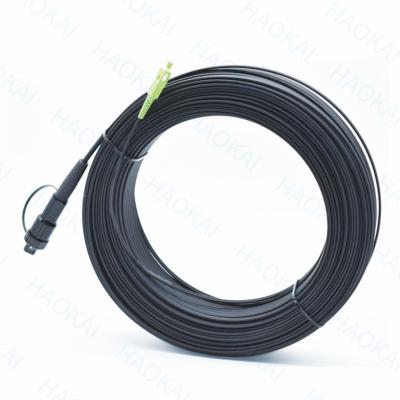 China SC APC FTTA Cables de fibra óptica 5.0mm G657A2 LSZH 5M Cordón de parche negro en venta