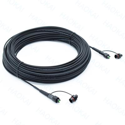 Cina FTTA Mini Waterproof Patch Cord SC APC-SC APC Drop Fiber Optic Cable in vendita