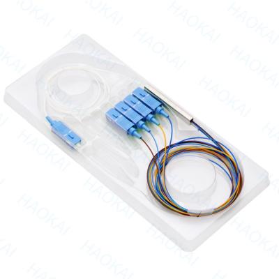 China SC UPC APC LC Connector Fibra Óptica Splitter Mini Tubos de Aço Fibra Óptica Splitter Box à venda