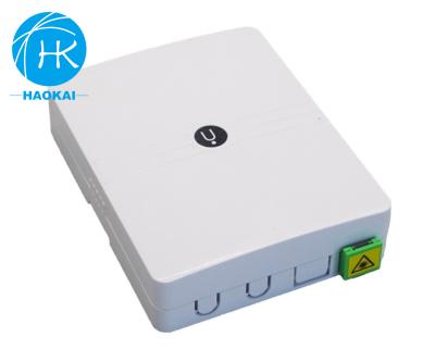 China Wall Mounted Fiber Rosette Box 1port 2port Mini Faceplate Optic FTTH Box for sale