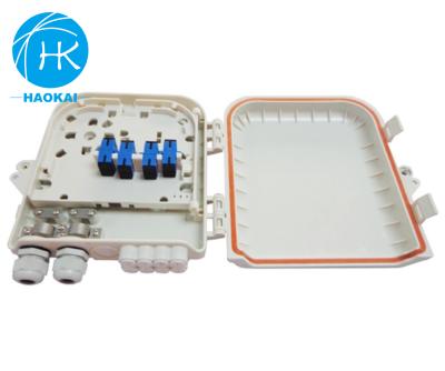 China 8 Core Fiber Optic Termination Box Wall Mounted Outdoor Fiber Optic Distribution Box for sale