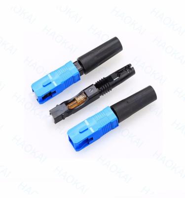 China SC UPC Fiber Optic Fast Connector 0.9mm 2.0mm Single Mode SC Fiber Connector for sale